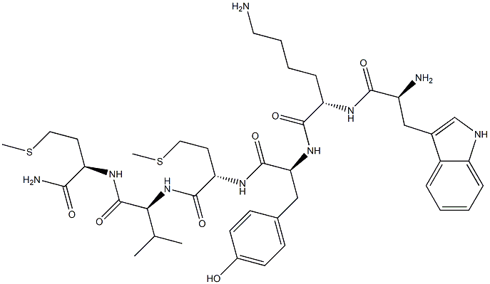 H-TRP-LYS-TYR-MET-VAL-D-MET-NH2,CAS: 187986-17-0