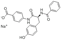 N-Benzoyl-L-tyrosine p-amidobenzoic acid sodium salt，CAS：41748-47-4