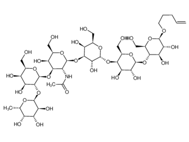 4-戊烯基 O-6-脱氧-ALPHA-L-吡喃半乳糖基-(1-2)-O-BETA-D-吡喃半乳糖基-(1-3)-O-2-(乙酰氨基)-2-脱氧-BETA-D-吡喃半乳糖基-(1-3)-O-ALPHA-D-吡喃半乳糖基-(1-4)-O-BETA-D-吡喃半乳糖基-(1-4)-BETA-D-吡喃葡萄糖苷.CAS:284663-02-1