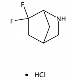 2-​Azabicyclo[2.2.1]​hepte, 6,​6-​difluoro-​, hydrochloride (1:1)，CAS: 2055840-65-6