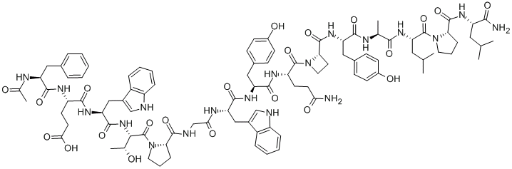 AF 12198，Ac-Phe-Glu-Trp-Thr-Pro-Gly-Trp-Tyr-Gln-L-azetidine-2-carbonyl-Tyr-Ala-Leu-Pro-Leu-NH2，CAS： 185413-30-3