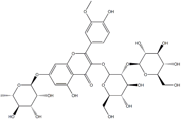 异鼠李素-3-O-槐二糖-7-O-鼠李糖苷,CAS:41328-75-0