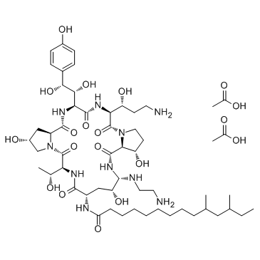 Caspofungin diacetate